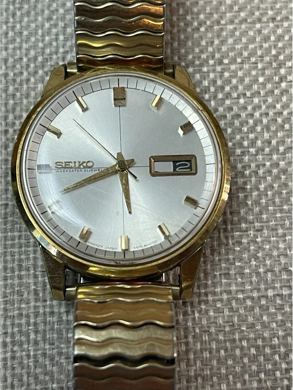 Seiko Weekdater Sportsmatic 5 Watch 6619-8010 Automatic !!!! Running !!